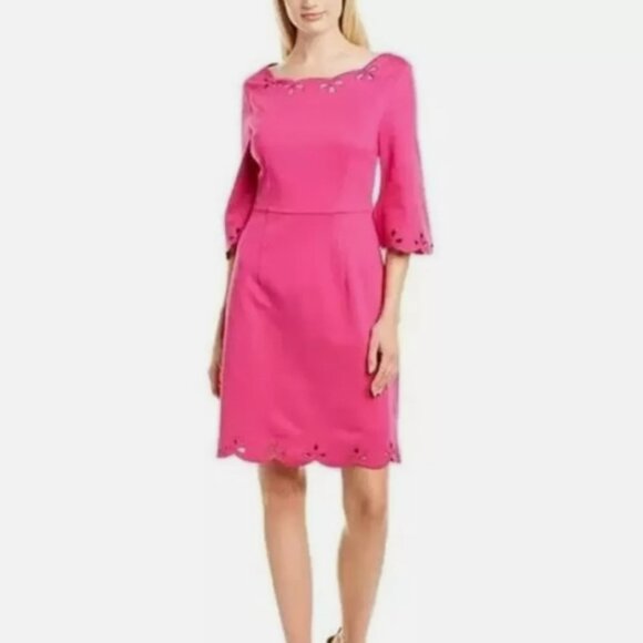 Trina Turk Orange Delight Scallop Dress SIZE 6 NEW WITH TAGS - Picture 9 of 9